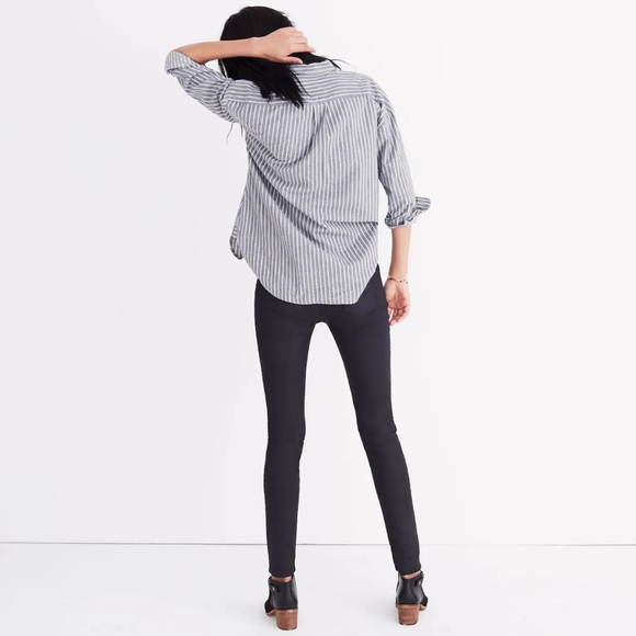 Madewell Flannel Westward Shirt in Stripe - Picture 3 of 7